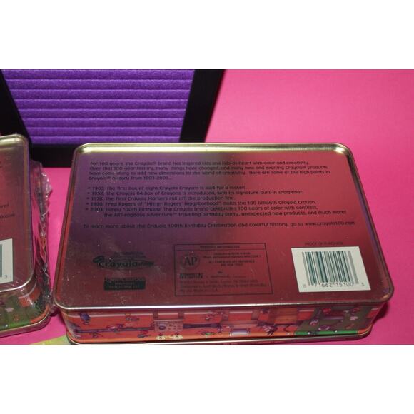 2 Crayola Vintage Tins With Retired Crayons And 64 Classic Nostalgia Box Sets - Picture 6 of 9